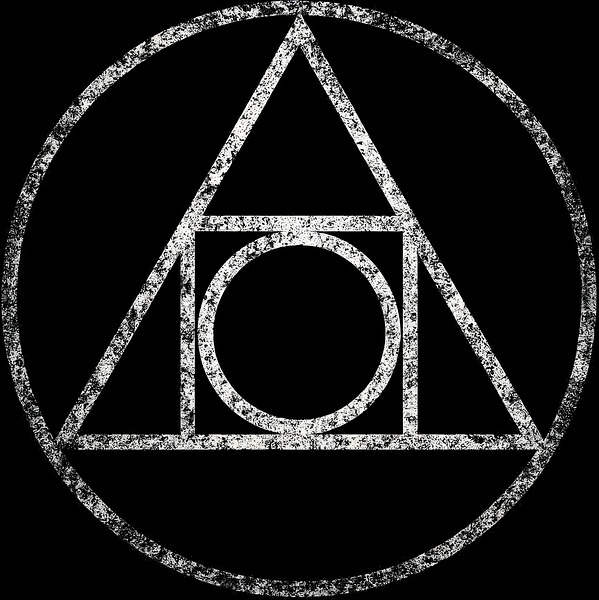 Distressed Philosophers Stone Symbol by MetalByte