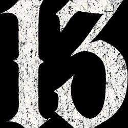 Distressed Gothic Number 13