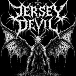 Jersey Devil Cryptid Black Metal Art Style