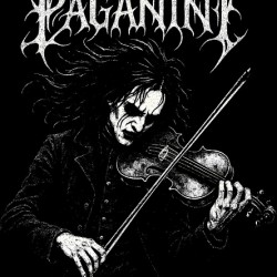 Niccolo Paganini Violinist Black Metal Art