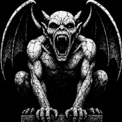 Distressed Gothic Gargoyle Sentinel