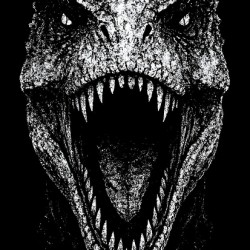 Distressed Carnotaurus Dinosaur Horror Paleoart