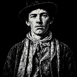 Billy the Kid Outlaw Distressed Western Portrait