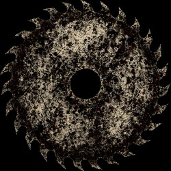 Industrial Saw Blade   Distressed Rusted Metal Circular Saw