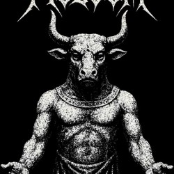 Moloch Ancient Deity Distressed Black Metal Bull God Art