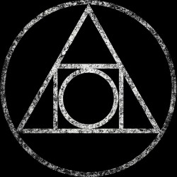 Distressed Philosophers Stone Symbol