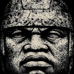 Distressed Olmec Colossal Head