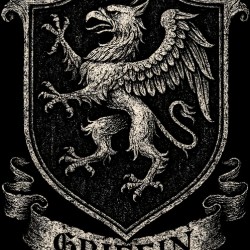 Distressed Medieval Griffin Heraldry