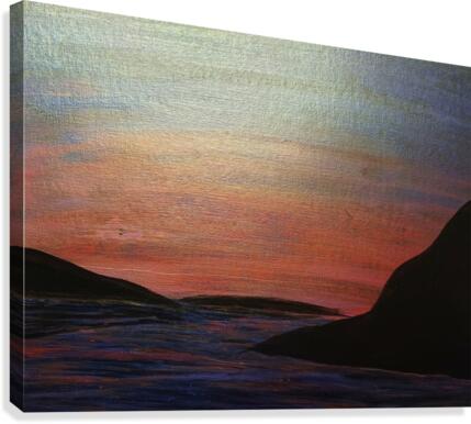 Bright sunset Canvas Print