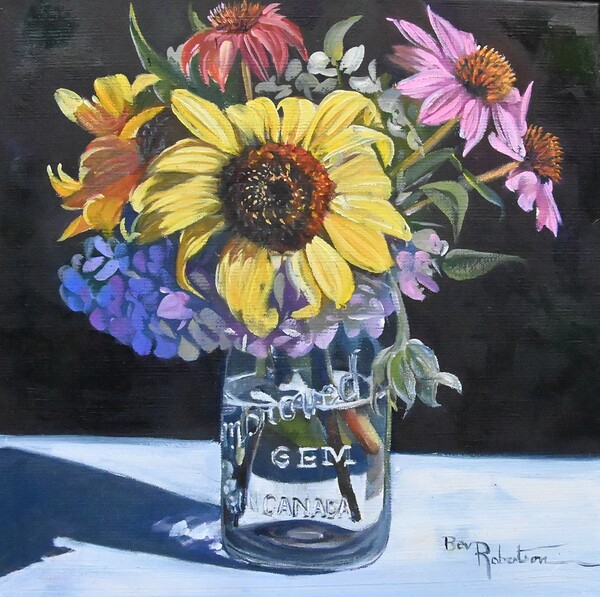  Square Foot Painting Summer Bouquet Print