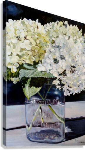 teresas Hydrangeas Canvas Print