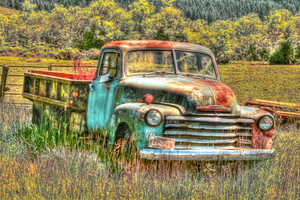 Old Chevys Never Die 16x24