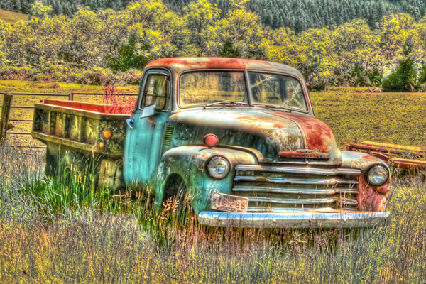 Old Chevys Never Die 16x24 Print