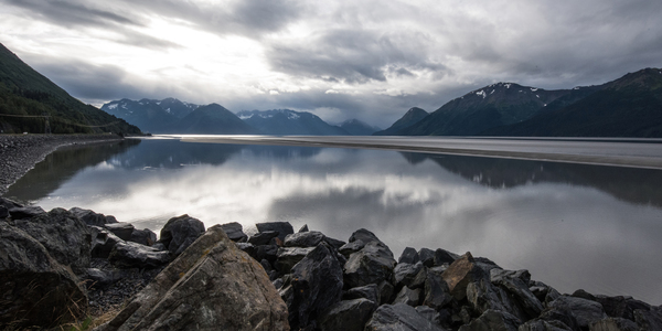  DSC0447 turnagain point reflected 16x32 Print