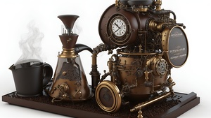 Steampunk Barista 1-2