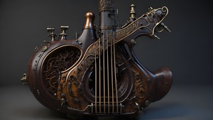 Steampunk Musical Instrument 3-4