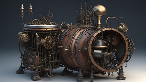 Steampunk Musical Instrument 4-4