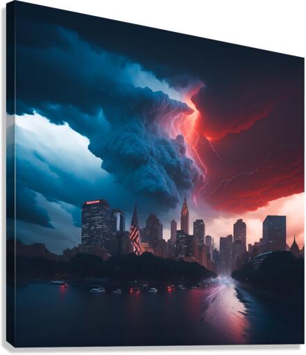 The storm is upon us 1 of 4  Canvas Print