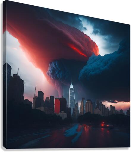The storm is upon us 2 of 4  Canvas Print