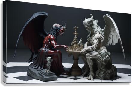 Demon Chess  Canvas Print