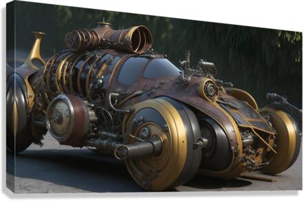 Steampunk Racecar 1-3  Canvas Print