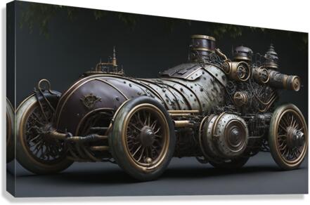 Steampunk Racecar 2-3  Canvas Print
