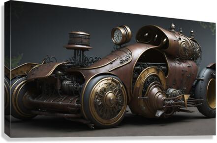 Steampunk Racecar 3-3  Canvas Print