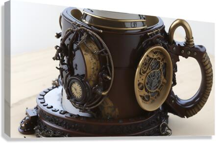 Steampunk barista 2-2  Canvas Print