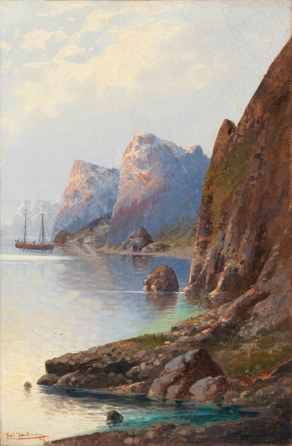 Fjordlanschaft by Karl Kaufmann