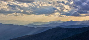God Rays in the Blue Ridge Mountains