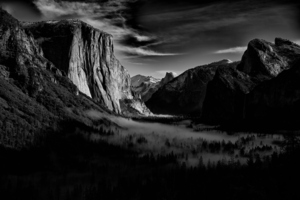 Mist in yosemite Valley