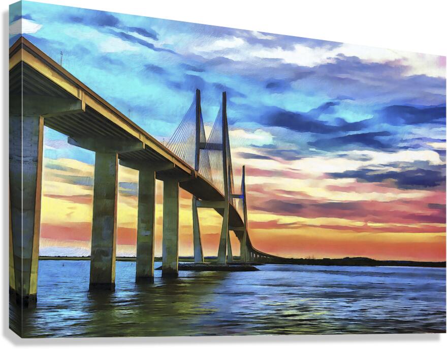 20160411 Curves of the Bridge 0001 DAP Neo Raphae Canvas Print