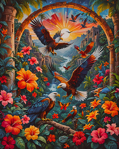 AI art Mexican Folk Art Exotic Nature 1