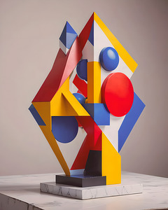  AI Art New Abstract Art 3d Bauhaus object 1