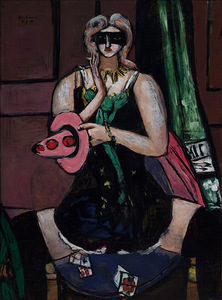 Max Beckman 1884 1950 Carnival Mask Green Violet