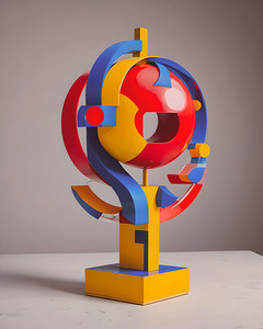  AI Art New Abstract Art 3d Bauhaus object 2