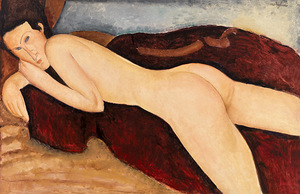 Amadeo Modigliani 1884  1920 Reclining Nude from the back