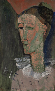Amadeo Modigliani 1884  1920 Selvportrait som Pierrot 1915