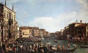 Canaletto 1697 1768 Regatta on the Grand Canal