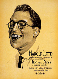 Cinema Poster 1920s High  and  Dizzy