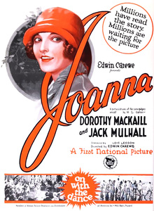 Cinema Poster 1920s Joanna  1925     1