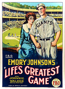 Cinema Poster 1920s Life s  Greatest  Game  Poste