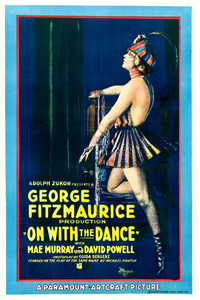 Cinema Poster 1920s On  With  The  Dance