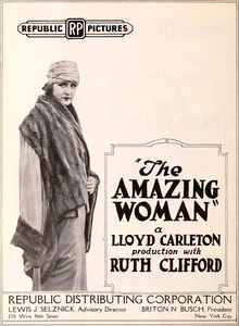 Cinema Poster 1920s The  Amazing  Woman  1920