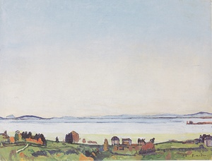 Ferdinand Hodler   The Lake Geneva from Lausanne.
