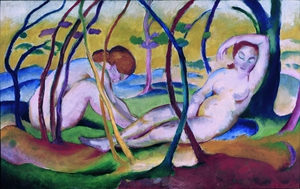 Franz Marc 1880 1916 Nudes under Trees 1911