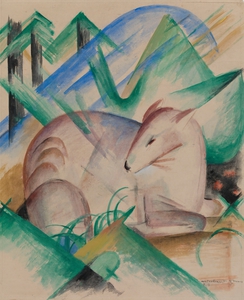 Franz Marc 1880 1916 Red Deer 1913