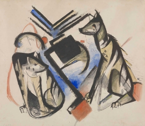 Franz Marc 1880 1916 Two Wolves 1913