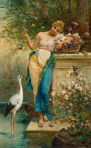 Hans Zatzka 1859 1945 Oriental Beauty