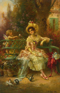 Hans Zatzka 1859 1945 Thinking Of Him